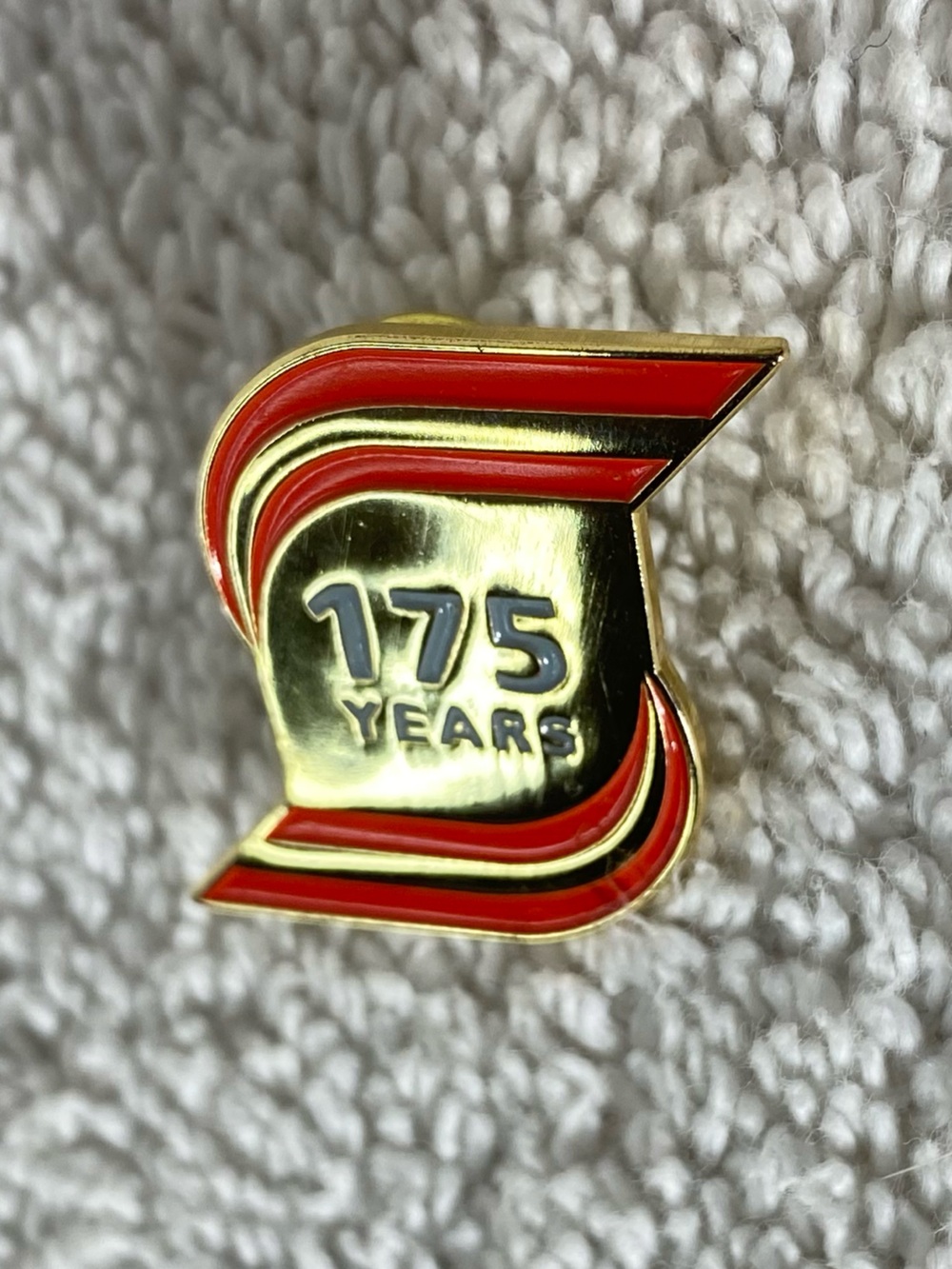 5/$35 Vintage Scotiabank 175 Years Anniversary Milestone Gold Tone Enamel Pin